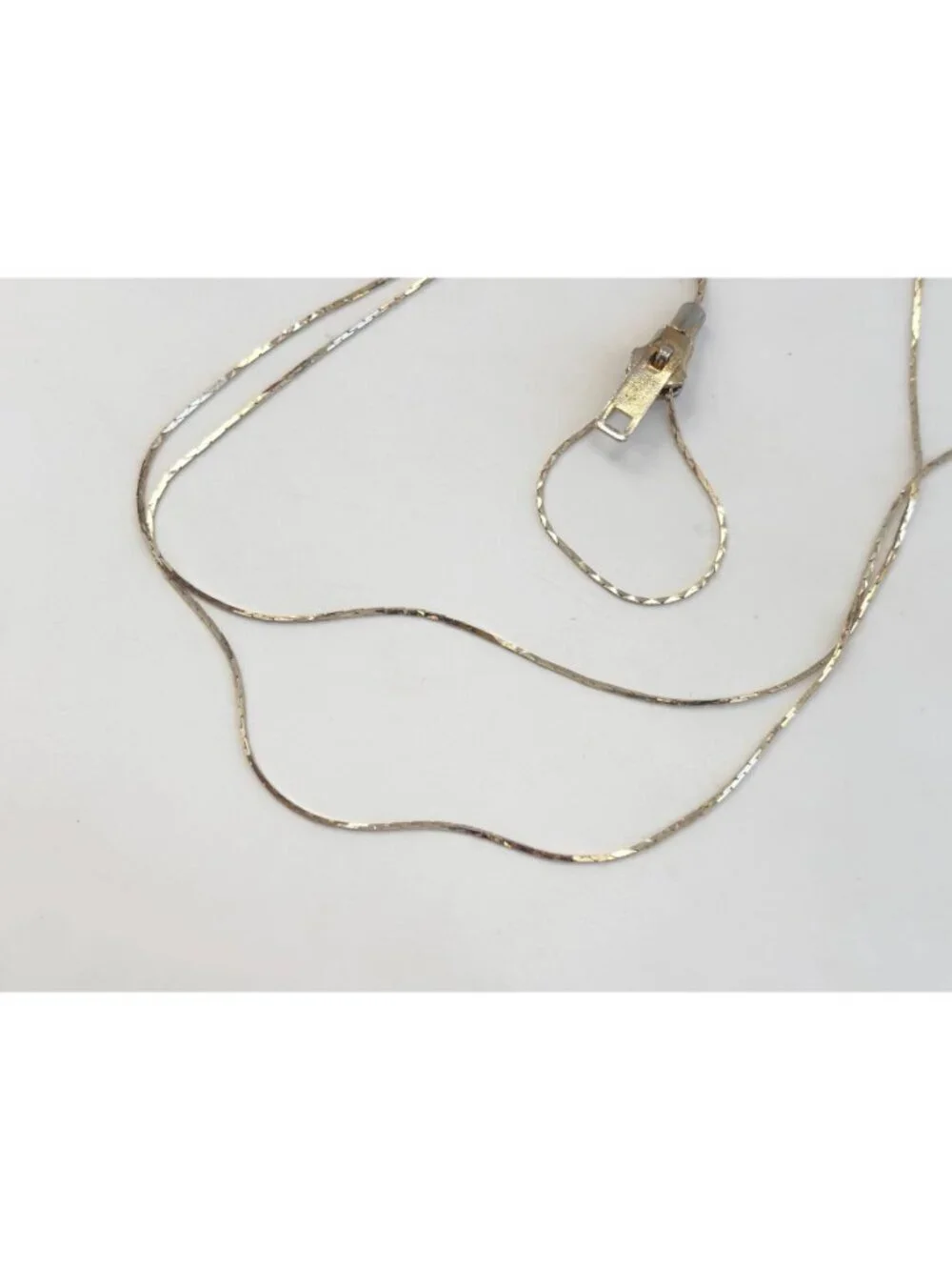 Minimalist Sliding Zipper Adjustable Cobra Chain 80's Vintage Glasses Chain 14